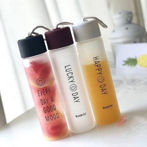bouteille en verre élégante