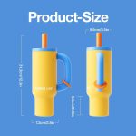 gourde design jaune bleue