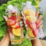 gourde lait transparent