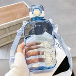 gourde plate transparente