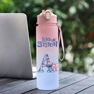 bouteille d'eau Stitch 750ML lettre A