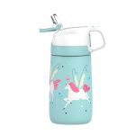 Gourde inox motif fleuri