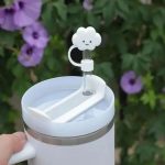 couvercles de paille en silicone souple