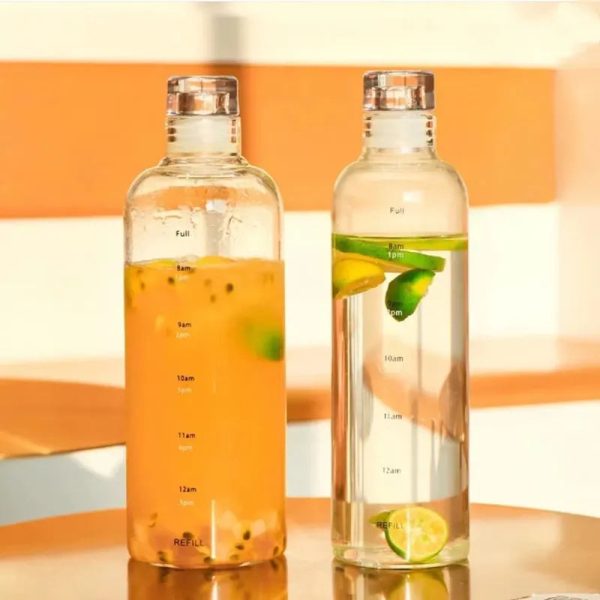 gourde plastique graduée