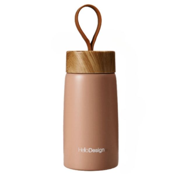 thermos café bois rose