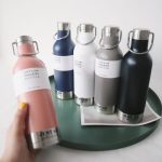 bouteille rétro en acier inoxydable