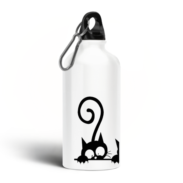 gourde aluminium chats curieux