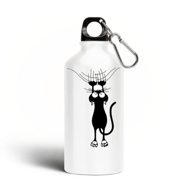 gourde motif chat en détresse