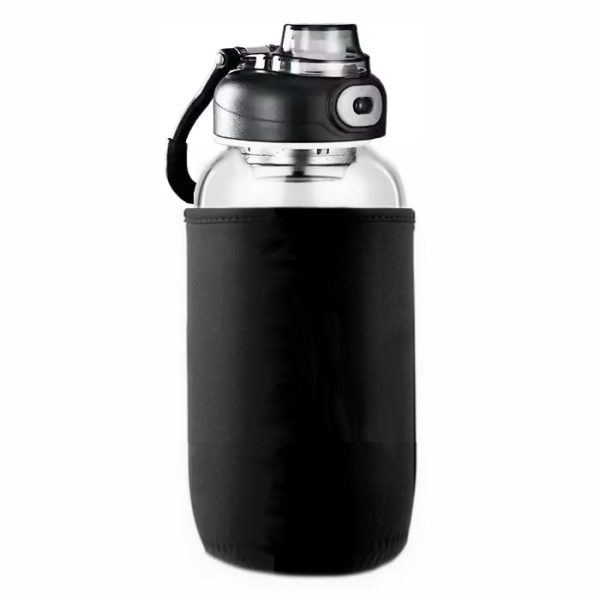 gourde en verre bouchon sport