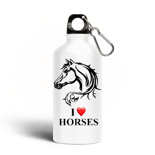 gourde aluminium cheval