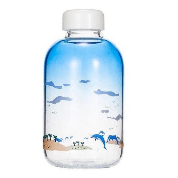 gourde en verre dauphin