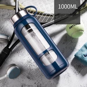 Gourde en verre 1L anti-chocs