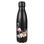gourde isotherme inox noir flamant