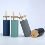 gourde en bambou et silicone