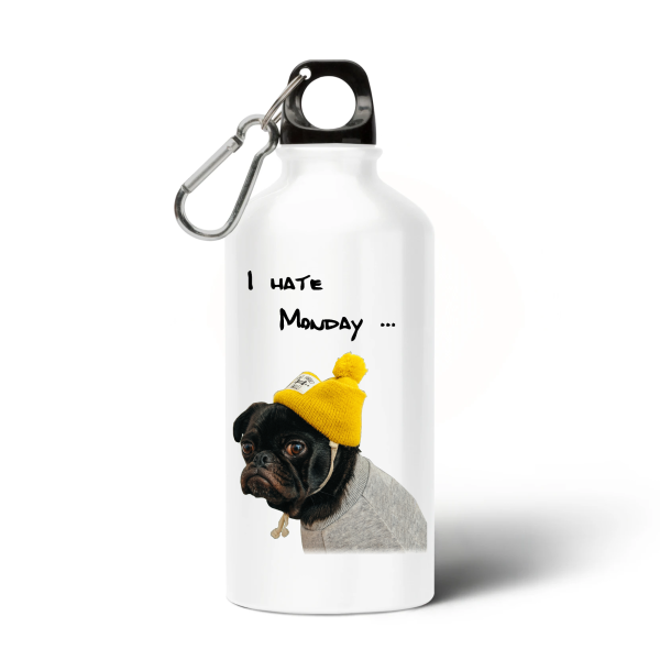 gourde aluminium motif chien