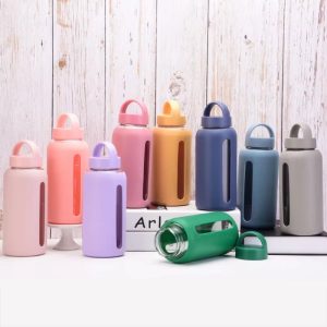 bouteille en verre colorée