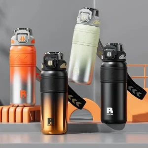 Gourde de Sport Jeune et Énergique avec Paille